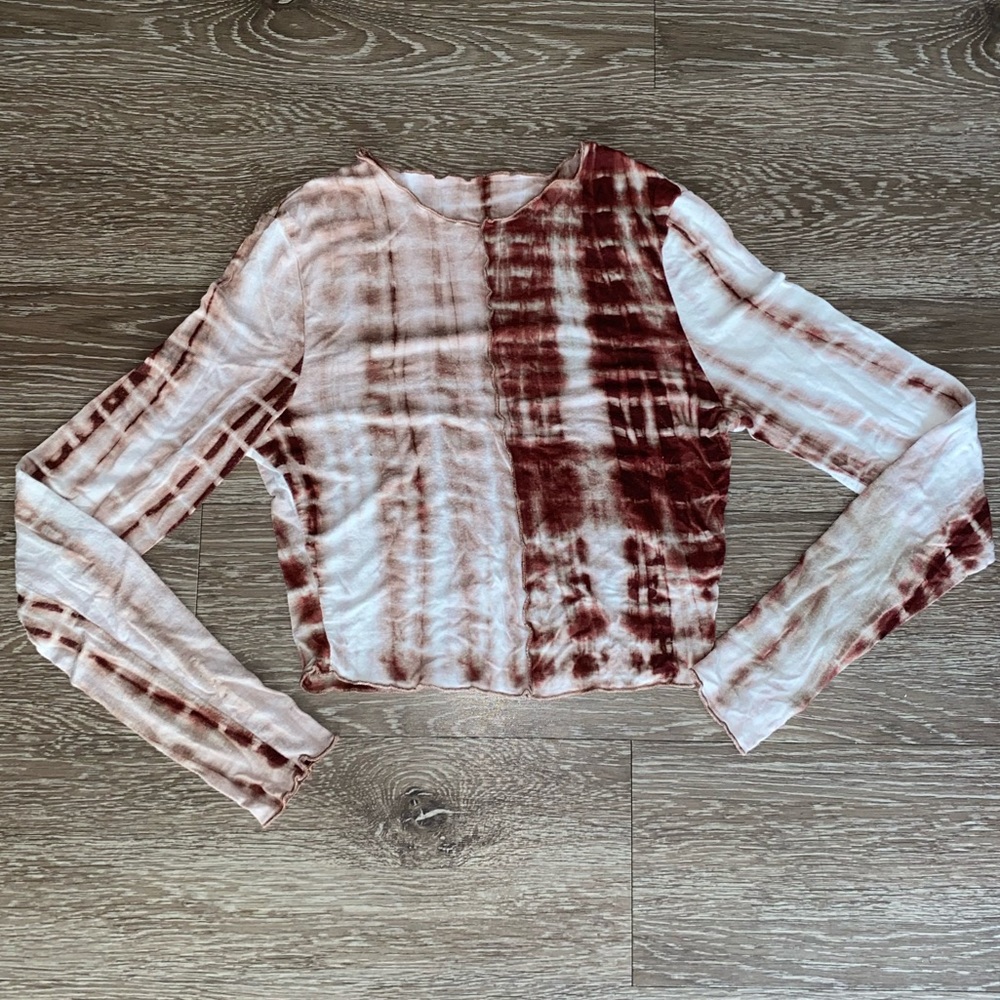 Tie Dye Neutral Crop Top